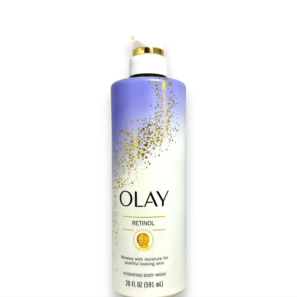 Olay Cleansing & Renewing Nighttime Body Wash with Vitamin B3 and Retinol, 20 oz